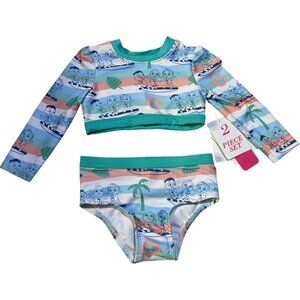 CoComelon Toddler Size 12M  2-Piece Swim Set UPE 50+ Eco-Friendly